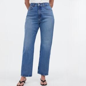 Madewell Curvy 90s Straight Crop Jeans Hazeldell Wash 24P
